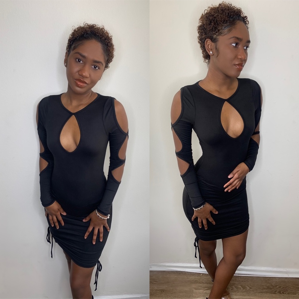 Black Keyhole Dress
